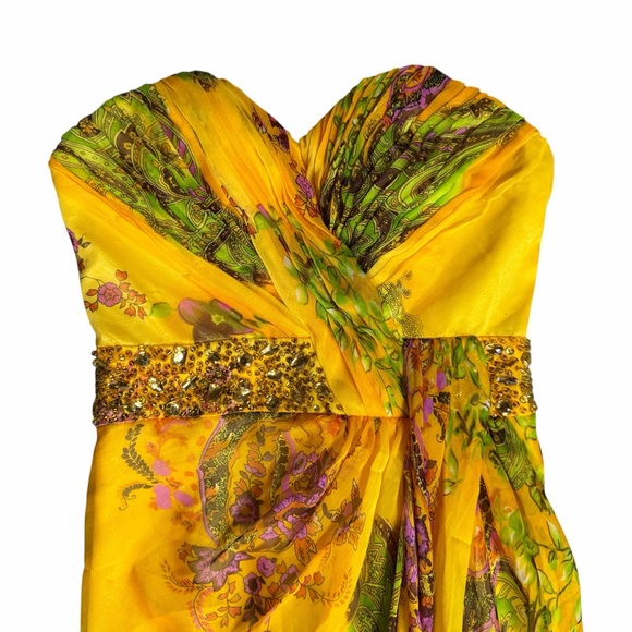 Bee Darlin McBling Y2K Formal Strapless Dress Size 3/4 - Picture 2 of 9